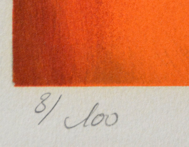 ジャヌス・ド・ローラ「スージー」リトグラフ　限定番号部分（ed,8/100）
