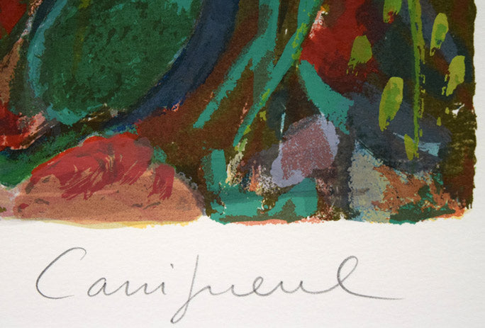 カシニョール「バガテル（大きな公園）」シルクスクリーン版画　本人直筆鉛筆サイン拡大画像