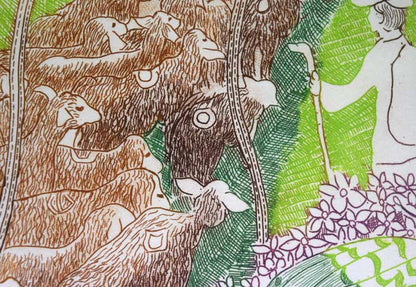 小池暢子「坂道」銅版画　拡大画像3