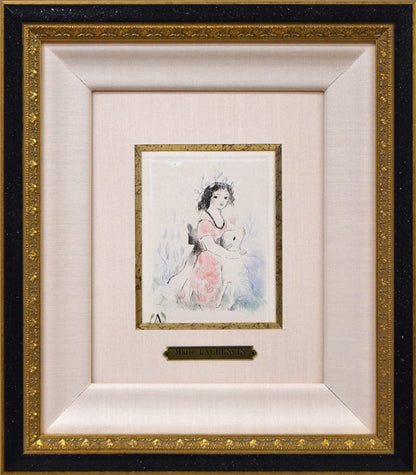 マリー　ローランサン（Marie　Laurencin）「子羊（小動物物語）」銅版画