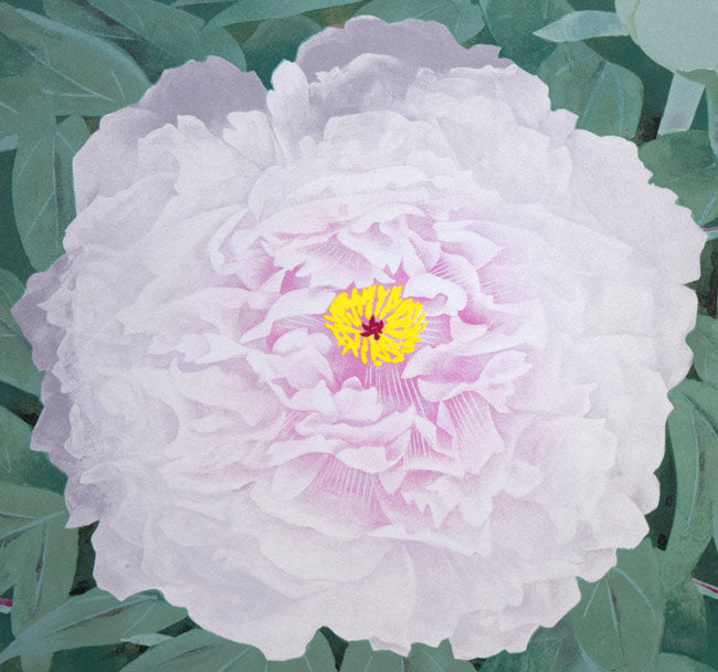 松尾敏男「富貴花（牡丹）」リトグラフ　拡大画像1