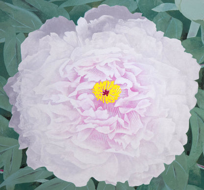 松尾敏男「富貴花（牡丹）」リトグラフ　拡大画像1