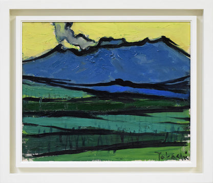 峯　孝「樽前山」油絵・F8号