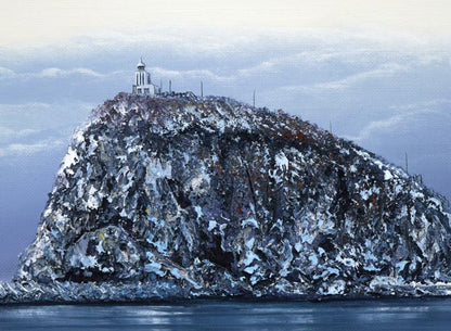 森田哲隆「節厳（室蘭・大黒島）」油絵・F10号　拡大画像6