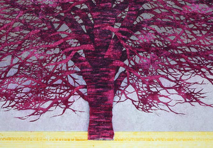 並木一「Tree　Scene　60」木版画　拡大画像3