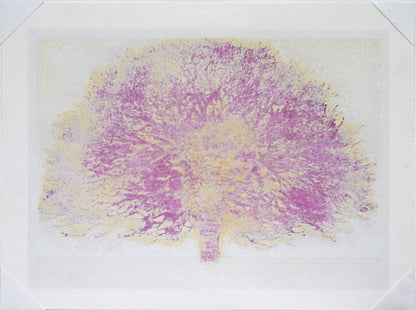 並木一「Tree　Scene　60」木版画　作品裏側画像