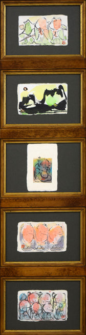 成田泰明「五窓作品2」墨彩画　作品全体拡大画像