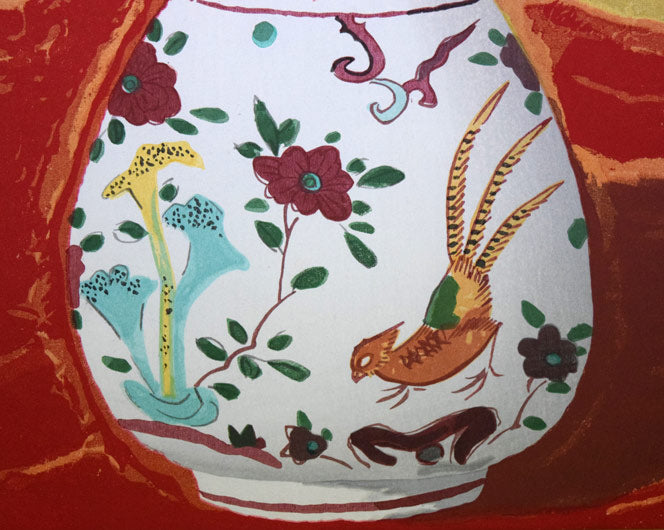 小倉遊亀「梅」木版画　拡大画像6