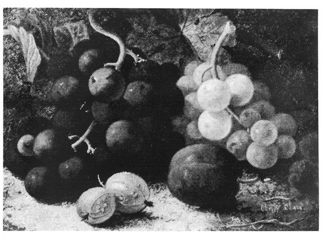 オリバー・クレア「果実のある静物」油絵（16×20ｃｍ）　作品保証書拡大画像3