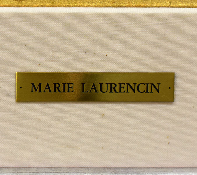 マリー　ローランサン（Marie　Laurencin）『バルコニーの乙女と犬（「フィネットの冒険」より）』リトグラフ　プレート拡大画像