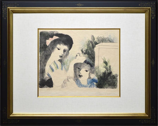マリー　ローランサン（Marie　Laurencin）「お城の子供たち」リトグラフ・1930年作