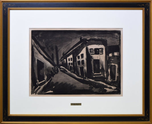 ジョルジュ　ルオー（ROUAULT）「孤独者通り：『ミセレーレ(Miserere)』より」銅版画