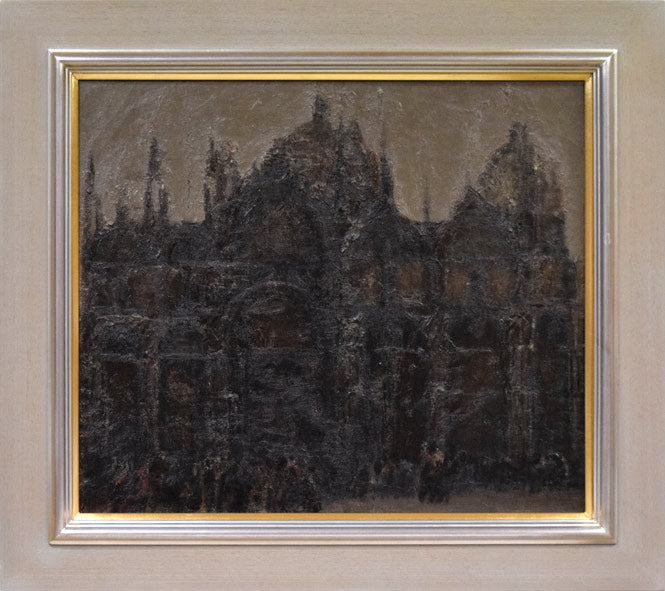 坂本善三「サン・マルコ寺院（ヴェネツィア）」油絵・F10号