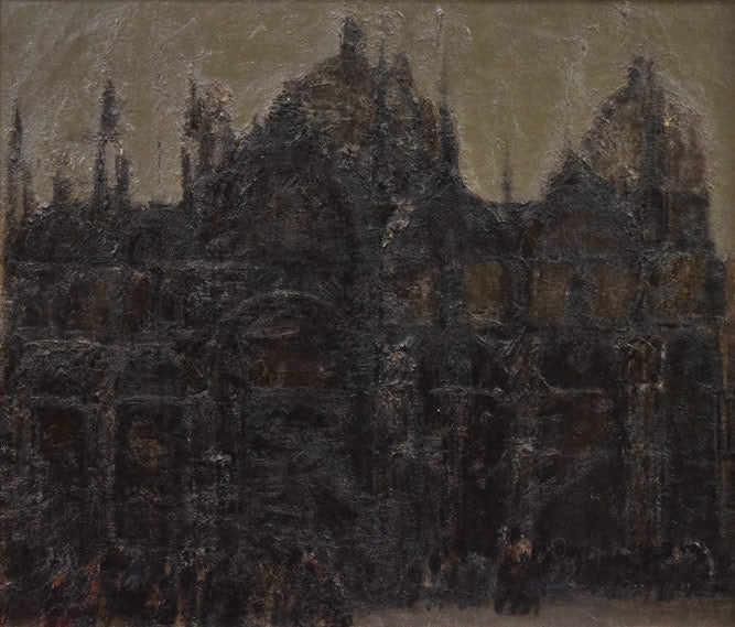 坂本善三「サン・マルコ寺院（ヴェネツィア）」油絵・F10号　作品全体拡大画像
