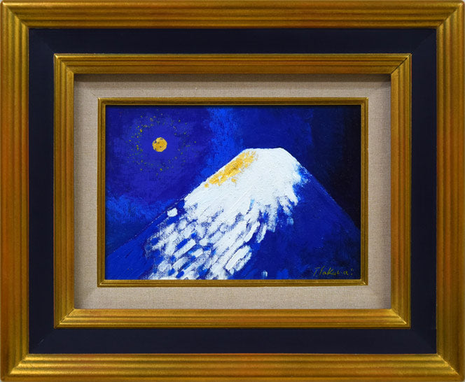 櫻井孝美「月光富士」油絵・SM