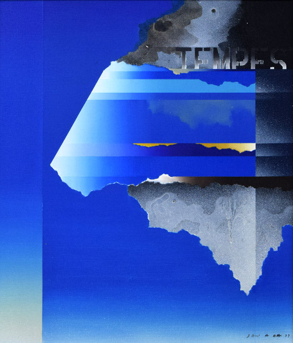 沢田哲郎「TEMPEST（嵐）」油絵・F10号　作品全体画像