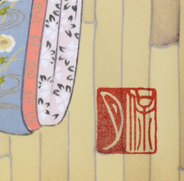 関尾保月「目黒雅叙園」版画　版上サイン拡大画像