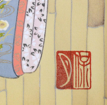 関尾保月「目黒雅叙園」版画　版上サイン拡大画像