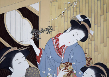 関尾保月「目黒雅叙園」版画　拡大画像1