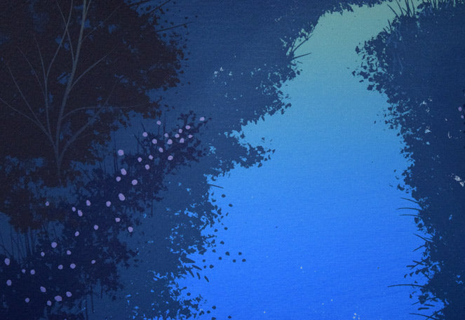 千住博「水」リトグラフ　拡大画像7
