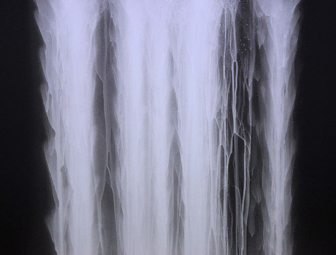 千住　博「Waterfall（Day　Fall／Night　fall）HSエディション」ミックストメディア版画　拡大画像1