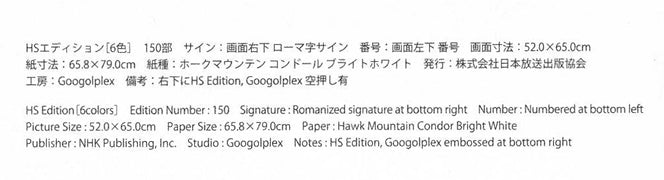 千住　博「Waterfall（Day　Fall／Night　fall）HSエディション」ミックストメディア版画　掲載内容拡大画像2