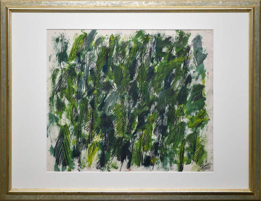 砂澤ビッキ「原生林」水彩画・1963年作