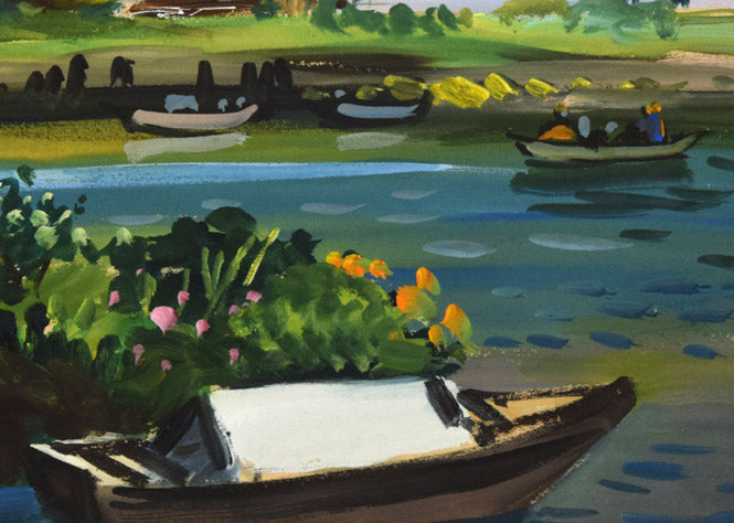 互井開一「ヨーロッパ風景」水彩画・F8号　拡大画像4