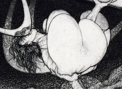 多賀新「地球と人間」銅版画　拡大画像4