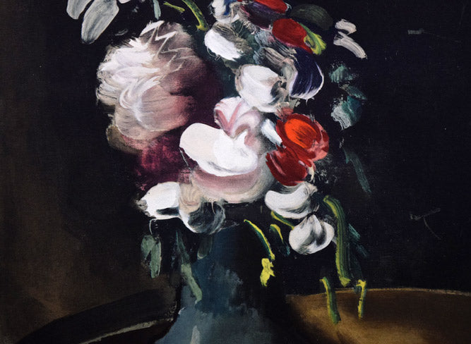 ヴラマンク「花瓶の花」銅版画　拡大画像2