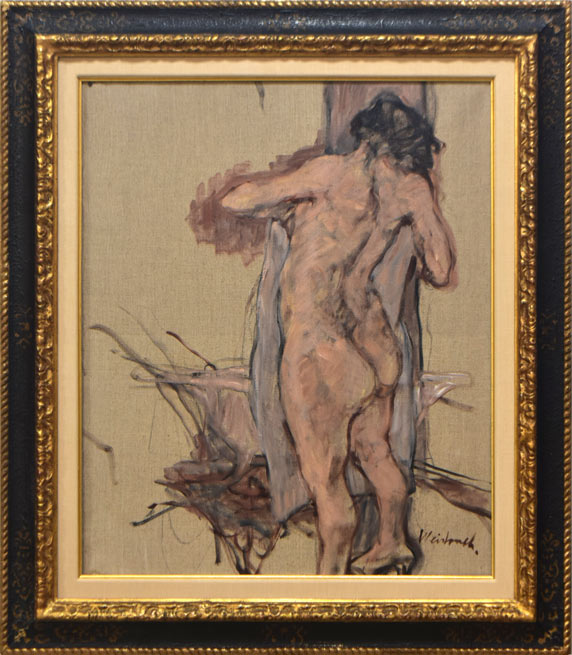 クロード・ワイズバッシュ「裸婦」油絵・仏F15号