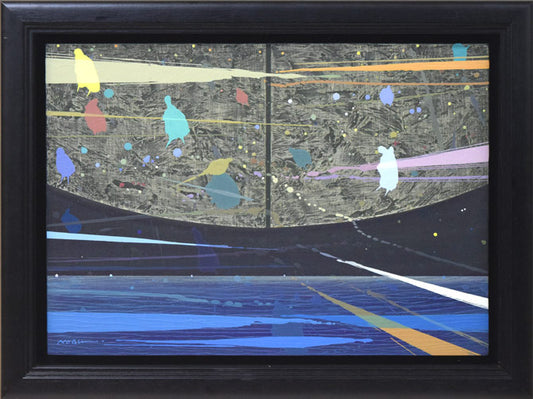 山田展也「風の景（月光）」油絵・変形8号