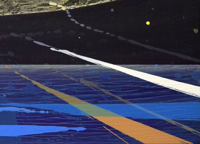 山田展也「風の景（月光）」油絵・変形8号　拡大画像3