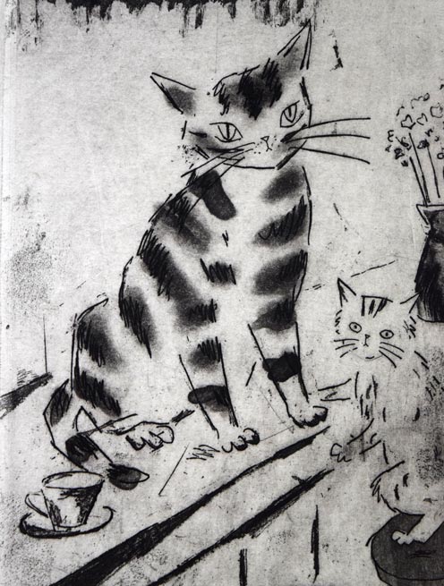 山岡康子「counter-b」銅版画　拡大画像2