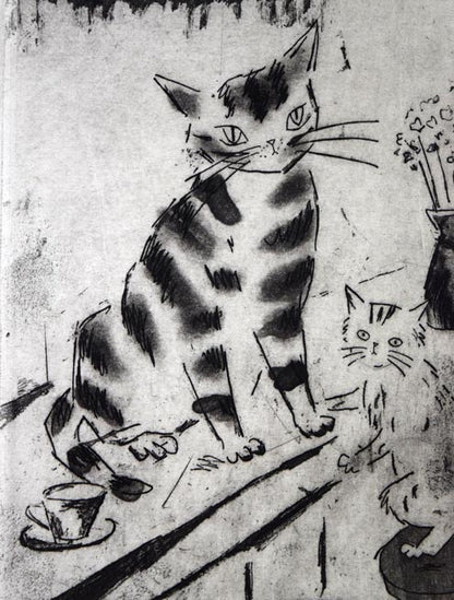 山岡康子「counter-b」銅版画　拡大画像2