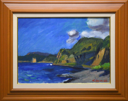 山内一彦「風景」油絵・P8号