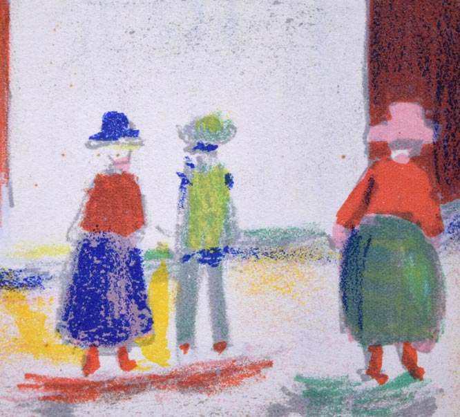 モーリス　ユトリロ（Maurice　Utrillo）「煙突のある街角（ユトリロⅤ）」リトグラフ　拡大画像4